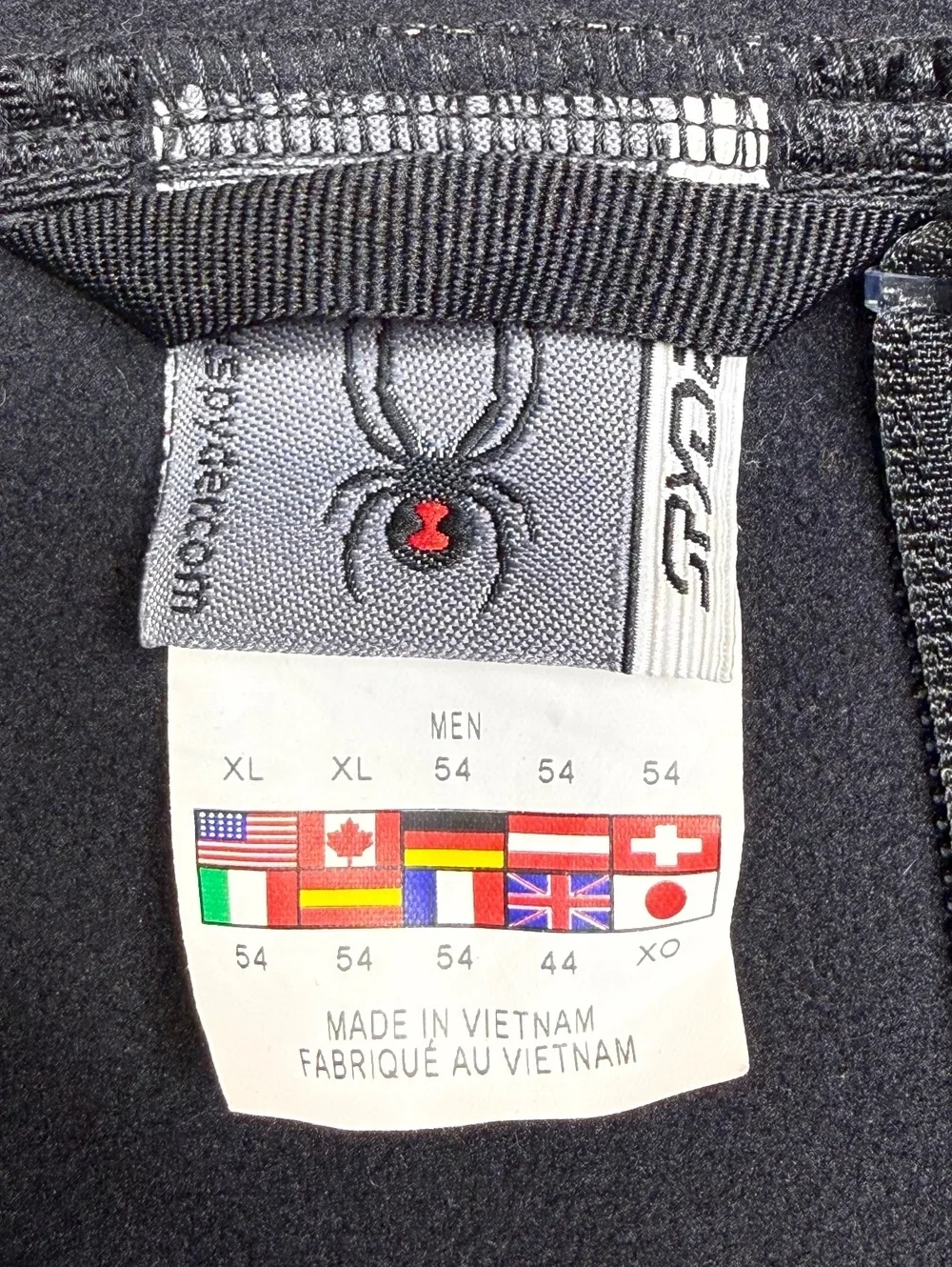 Spyder dwr zipper